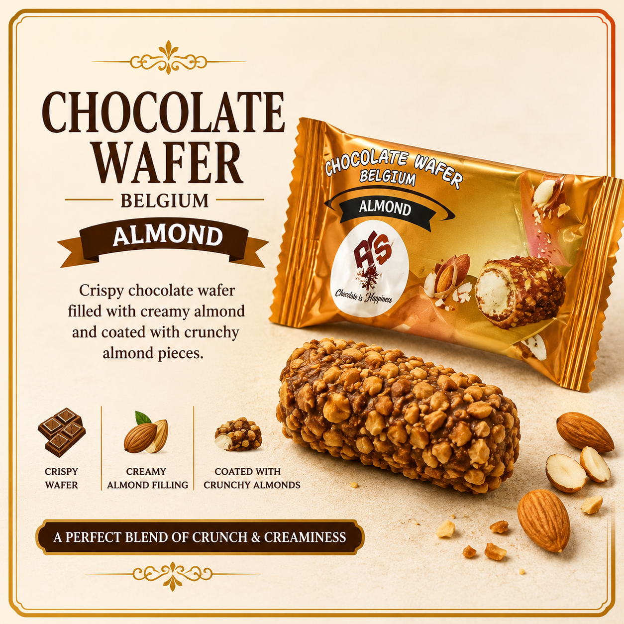 Belgian Almond Wafer