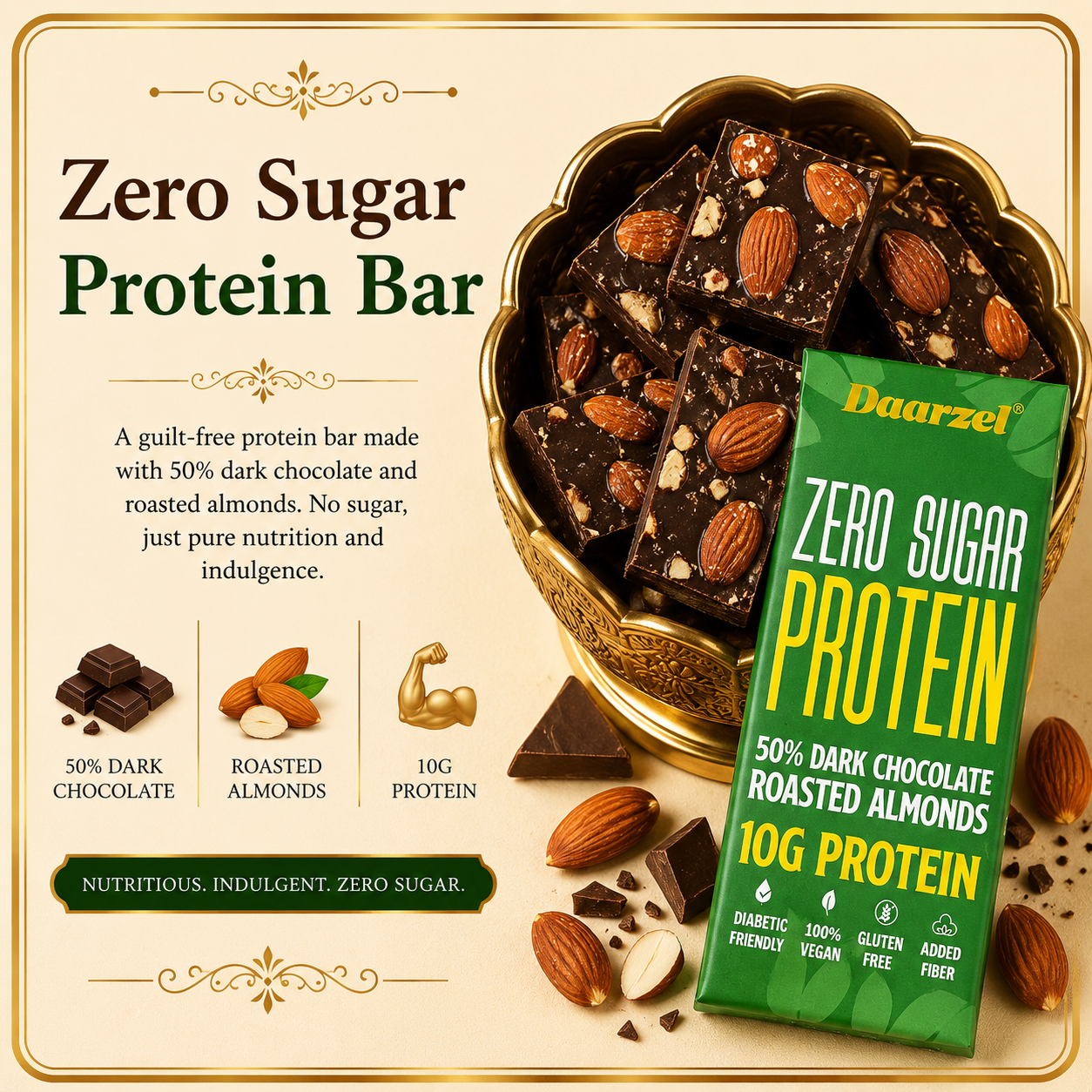 Zero Sugar Protein — Almond