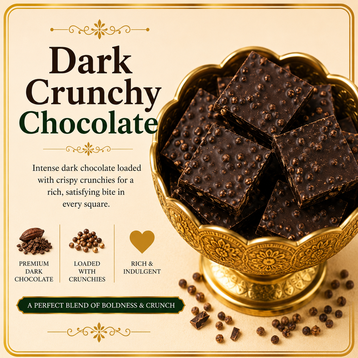 Dark Crunchy Chocolate