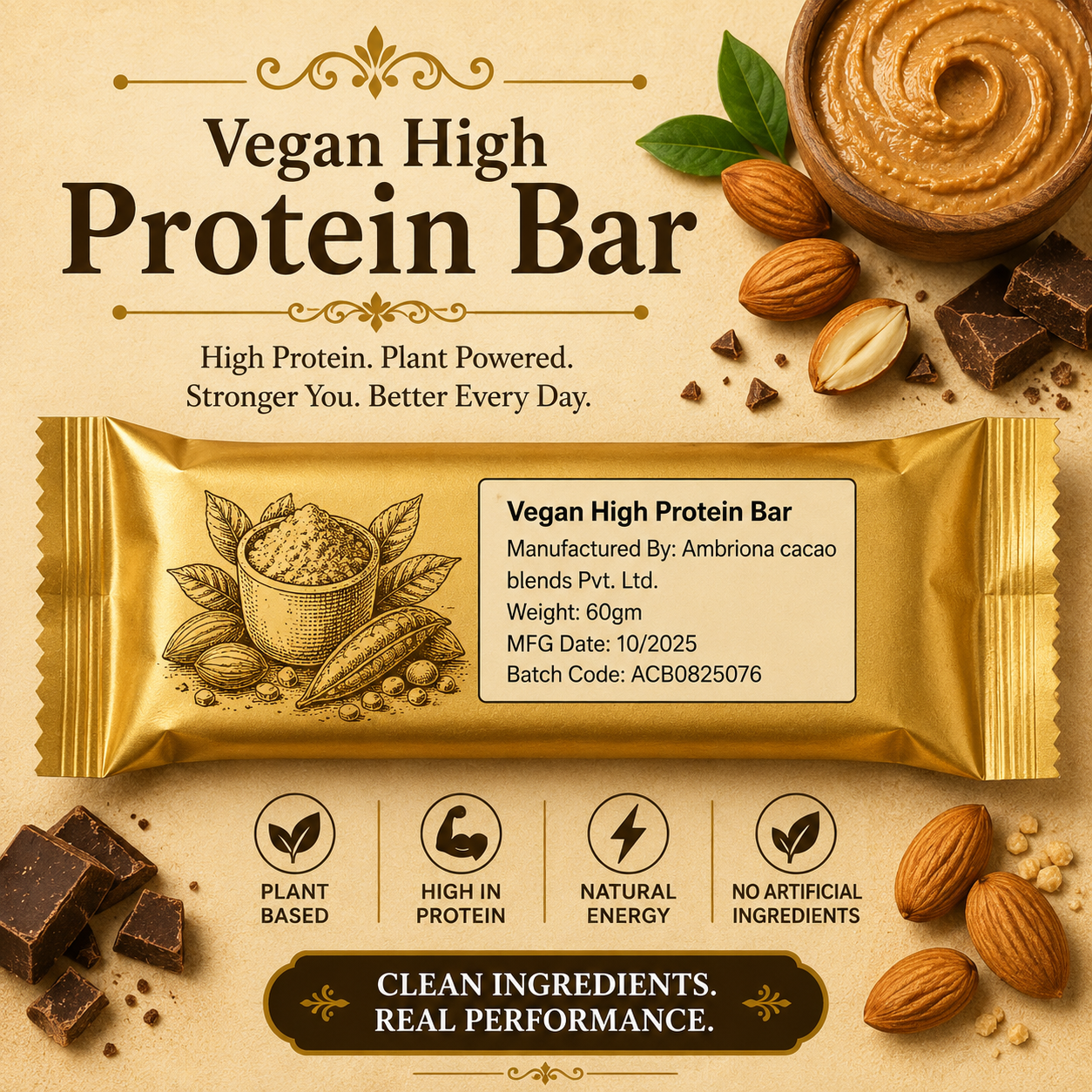 Vegan High Protein Bar